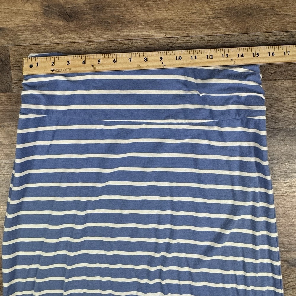 The North Face Women's Blue Stripe Stretch A-Line Ava Maxi  Skirt M - Picture 3 of 8